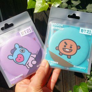 BT21 BTS Line Friends POUCH MIRROR New!